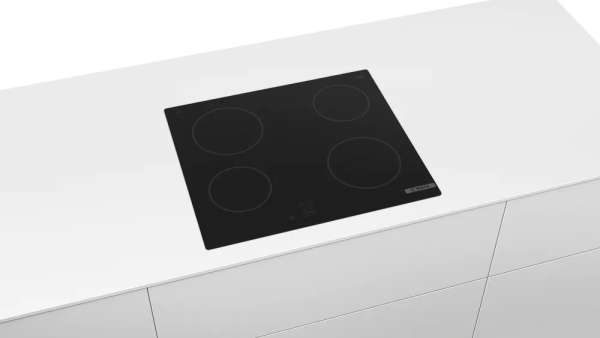 BOSCH PKE61RAA2E Serie 2 Elektro-Kochfeld 60 cm Schwarz, Rahmenlos aufliegend
